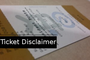 Ticket Disclaimer