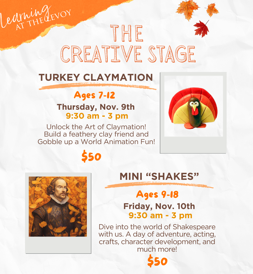 fall creative stage flier