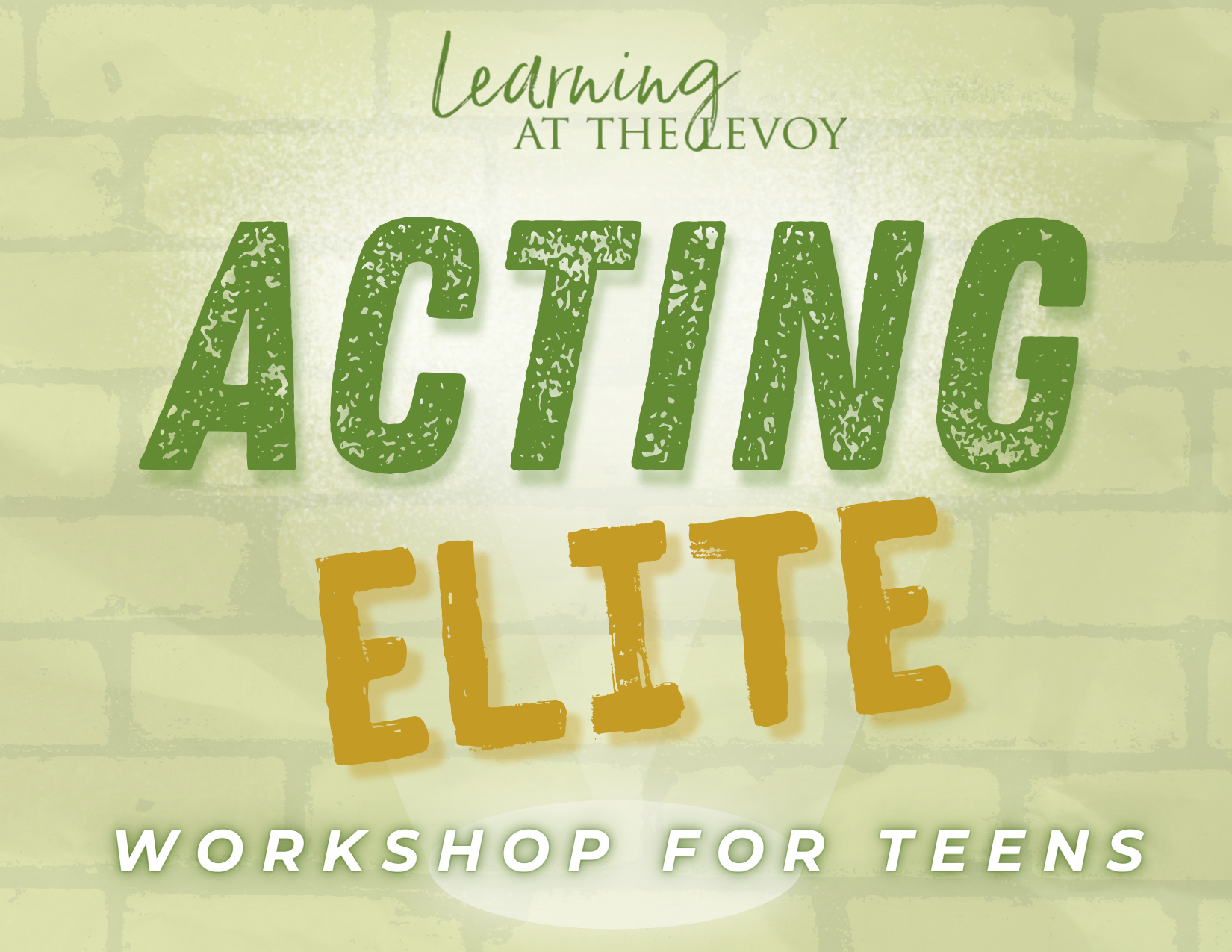Acting Elite workshop for teens