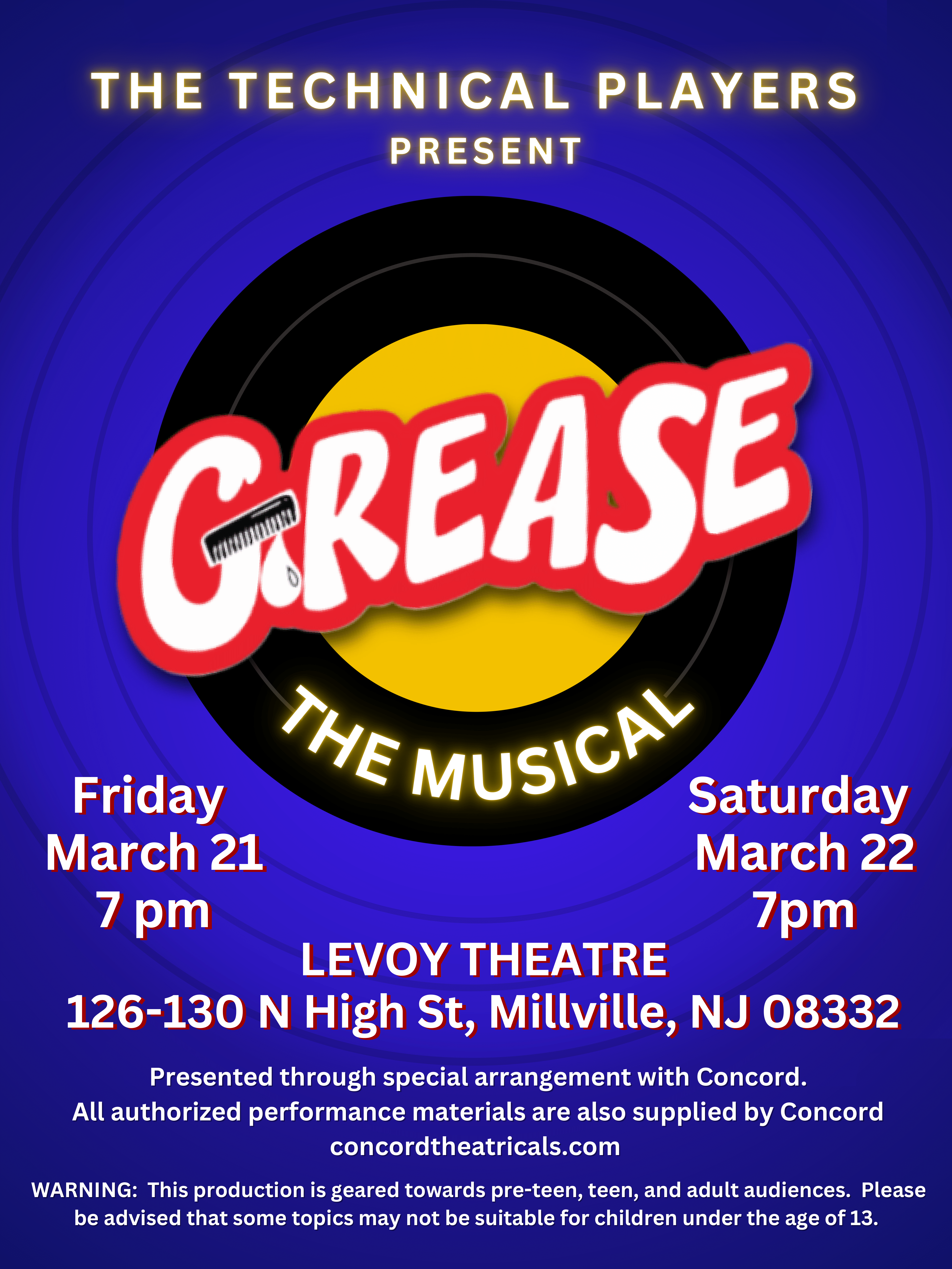 Cumberland County Technical Education Center’s TEChnical Players proudly present Grease!